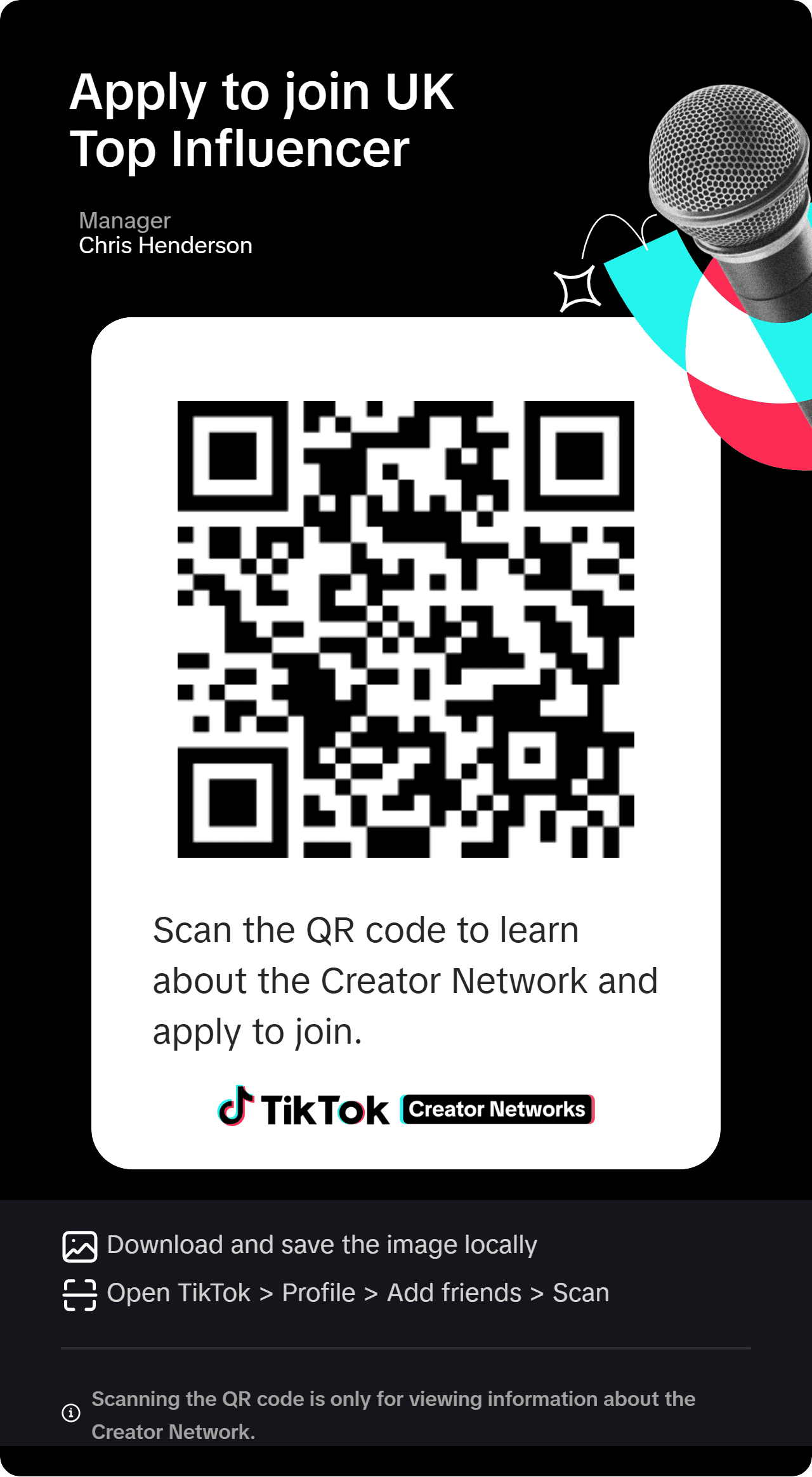 Apply to join the UK Top Influencer Live Agency here