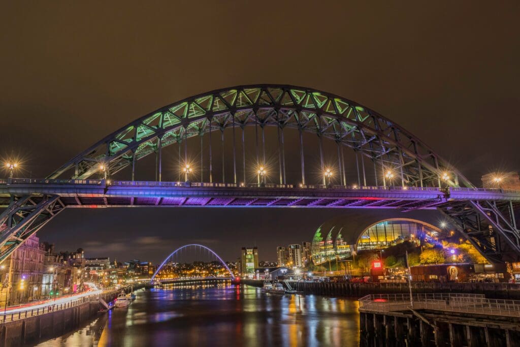 Night View of Newcastle